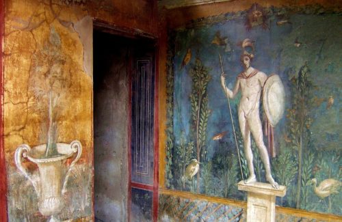 Frescoes, Pompeii, Italy