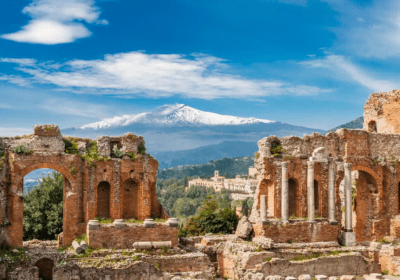 Taormina and Mt Etna